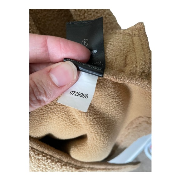 JOIE Fleece Sherpa Teddy Jacket Coat Cardigan Tan Size Medium - Picture 7 of 13